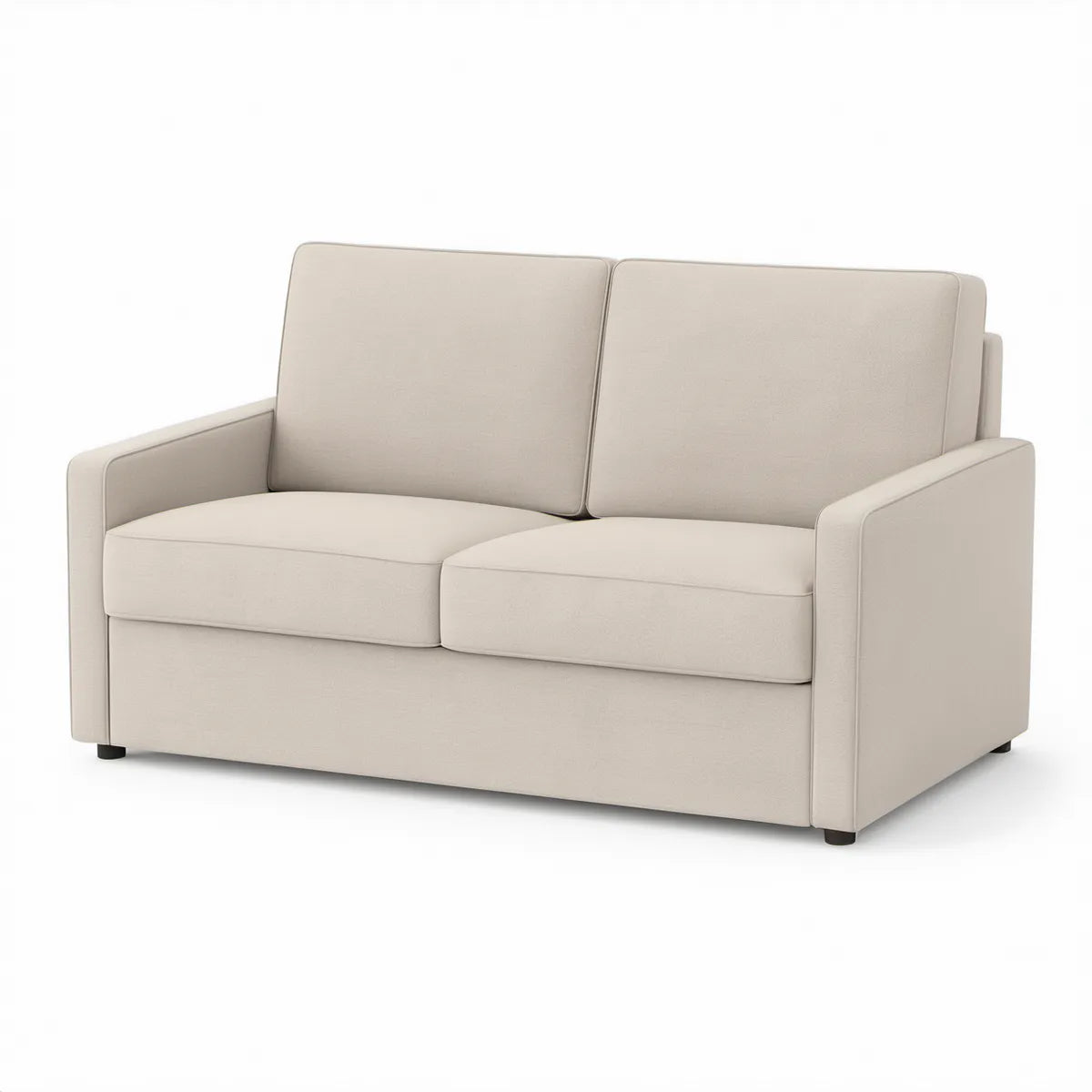 2-Sitzer in gerader Form, Creme, 150 x 86 x 84 cm